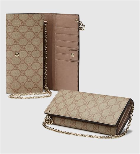 wallet on a chain gucci|gucci chain wallet women.